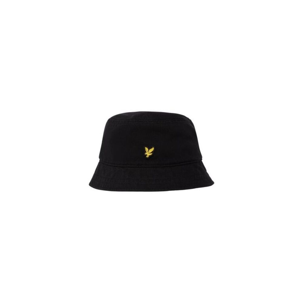 Lyle & Scott Black Cotton Bucket Men's Hat